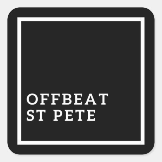 OFFBEAT ST PETE STICKER (Voorkant)