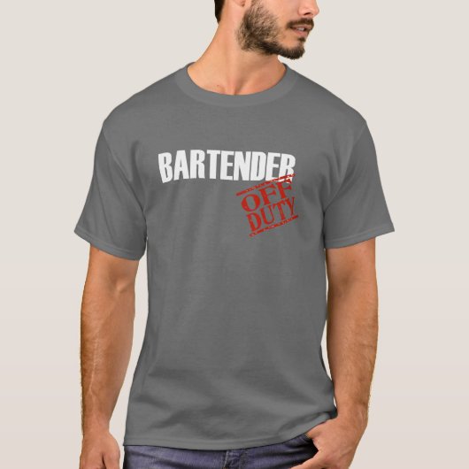 Offduty Bartender T-shirt (Voorkant)