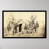 Offduty Drummer Boys-spelkaarten 1862 Poster (Voorkant)