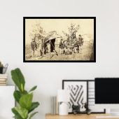 Offduty Drummer Boys-spelkaarten 1862 Poster (Thuiskantoor)