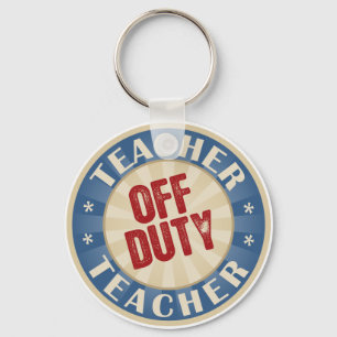 Offduty leraar sleutelhanger