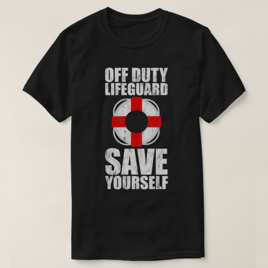 Offduty Lifeguard redt uzelf 7 T-shirt (Design voorkant)