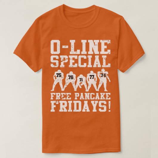 Offenant Line Football Lineman Funny T-shirt (Design voorkant)