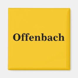 Offenbach  Magnet Schild Gold Gleb