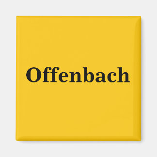 Offenbach Magnet Schild Gold Gleb