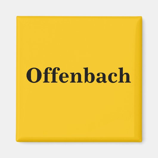 Offenbach  Magnet Schild Gold Gleb (Voorkant)