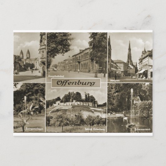 Offenburg, Duitsland, jaren 20 Briefkaart (Voorkant)