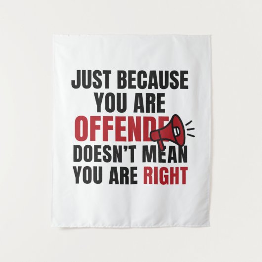 Offended Quote Wall Art Wandkleed (Voorkant)