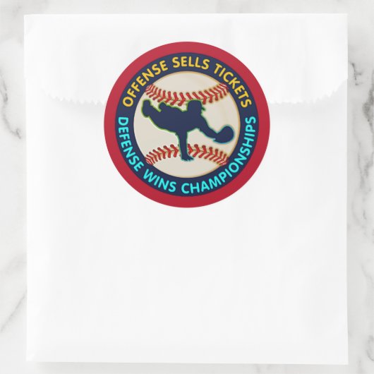 Offense verkoopt tickets ronde sticker (Tas)