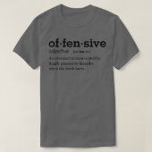 offensieve definitie en te veel gebruikte term die t-shirt (Design voorkant)
