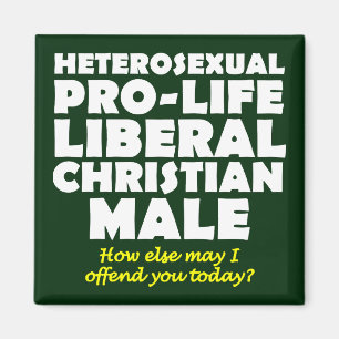 Offensieve Prolife Man Christelijke Koelkastmagnee Magneet
