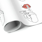 offensieve t-shirts sluiten cadeaupapier (Rol Hoek)