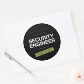 Offensive Security Division Trust No One Hacker St Ronde Sticker (Envelop)