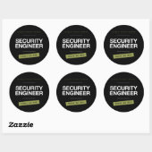 Offensive Security Division Trust No One Hacker St Ronde Sticker (Vel)