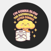 Offensive Thanksgiving Inappropriate Christmas Adu Ronde Sticker (Voorkant)