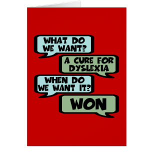 Offente dyslexia slogan