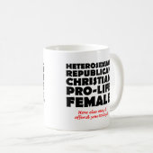 Offente Humor van de Christelijke Mok van het Repu (Voorkant rechts)