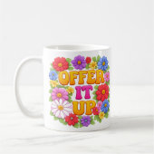 OFFER IT UP 1960's Floral Vibe Koffiemok (Links)
