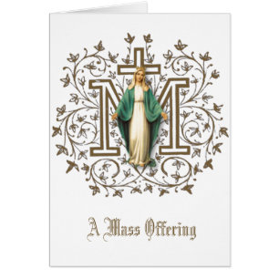 Offerkaart Heilige Maagd Maria Katholieke Mis