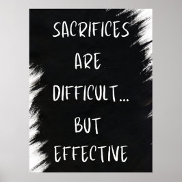 offers zijn moeilijk-Motivatie Poster