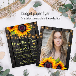 Offerte foto-graduatie-uitnodiging flyer