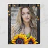 Offerte foto-graduatie-uitnodiging flyer (Achterkant)