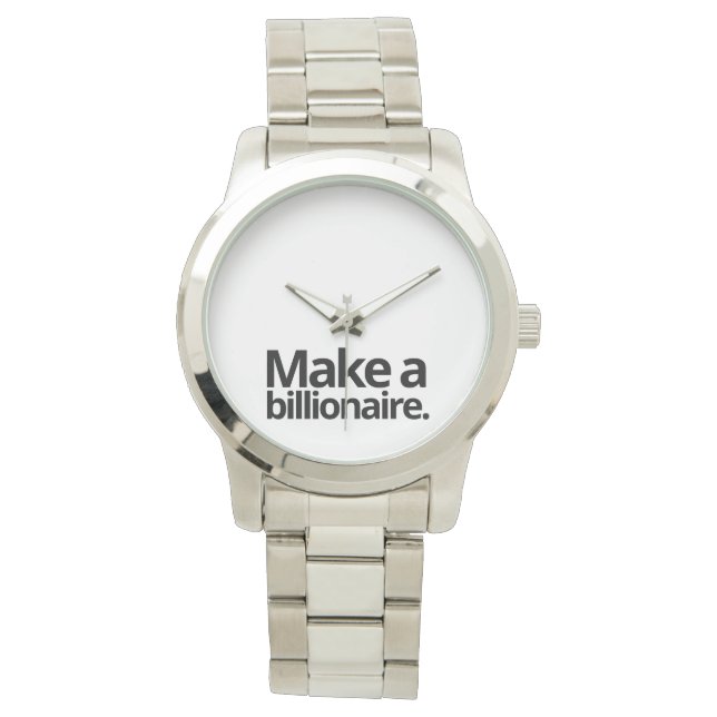 Offerte Maak een miljardair Horloge (Voorkant)