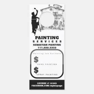 *~* Offerte Offerte Exterieur Huis Schilderen QR Deurhanger