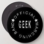 Offerte officiële markering band geek ronde button 6,0 cm (Voorkant /achterkant)