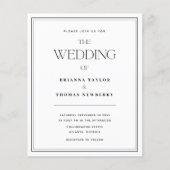 Offerte over budgetminimalistische uitnodiging voo (Voorkant)