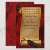 Offerte over Rustic Scroll Red Wedding (Voorkant / Achterkant)