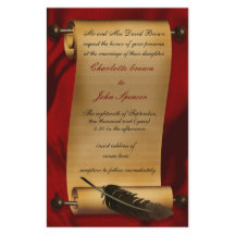 Offerte over Rustic Scroll Red Wedding