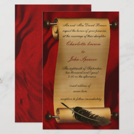 Offerte over Rustic Scroll Red Wedding