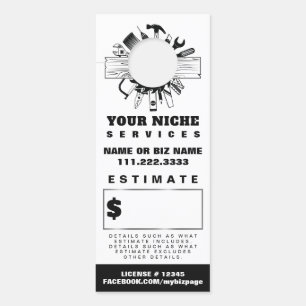 *~* Offerte Raming Trades Carpenter QR Houtgereeds Deurhanger