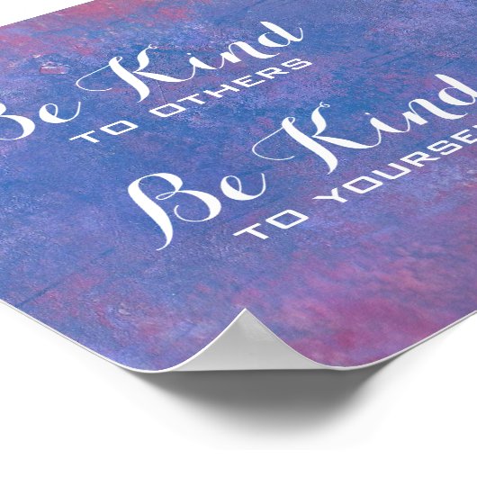 Offerte voor Abstracte blauwe achtergrond Poster (Hoek)