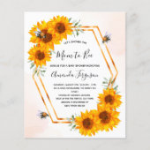 Offerte voor Baby shower van bijen (Voorkant)