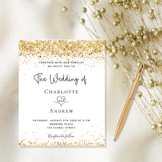 Offerte voor bruiloft wit goud