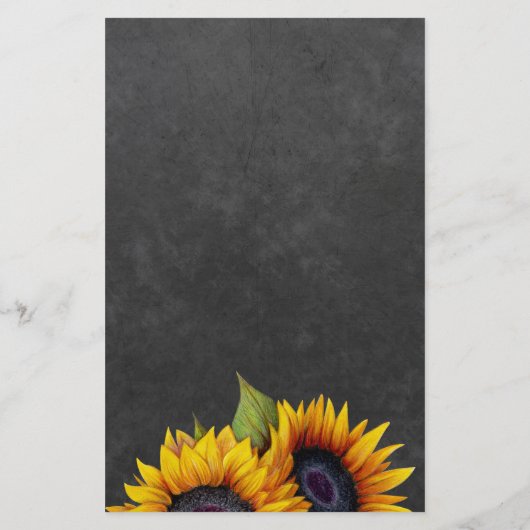 Offerte voor bruinzonnebloembruiloft flyer (Achterkant)