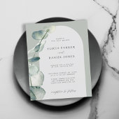 Offerte voor de bruiloft van eucalyptusboog