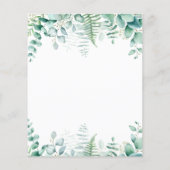 Offerte voor de bruiloft van eucalyptusbos (Achterkant)