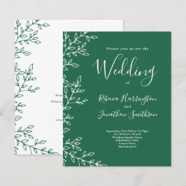 Offerte voor een minimale uitnodiging tot groen hu