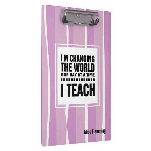 Offerte voor lesgeven | Aangepaste naam Klembord (Rechts)