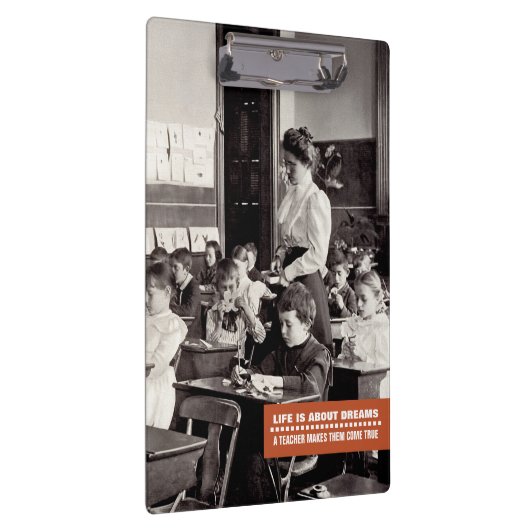 Offerte voor lesgeven |  leraar foto klembord (Rechts)