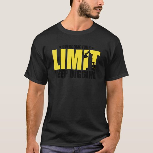 Offerte voor Mens graafmachinebestuurder voor graa T-shirt (Voorkant)