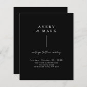 Offerte voor minimale zwarte witte eenvoudige brui (Voorkant / Achterkant)