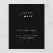 Offerte voor minimale zwarte witte eenvoudige brui (Voorkant)