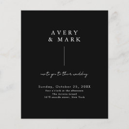 Offerte voor minimale zwarte witte eenvoudige brui