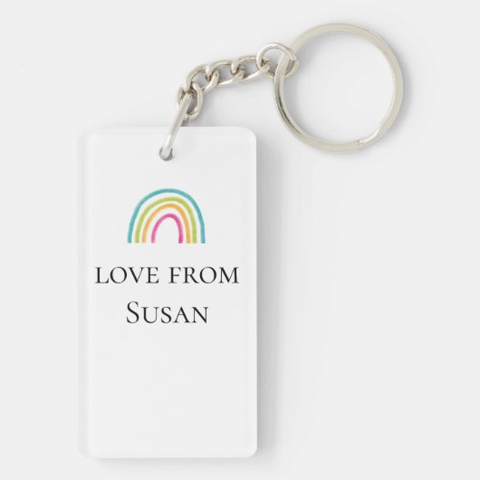 Offerte voor pensionering van docent sleutelhanger (achterkant)