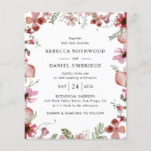 Offerte voor roze peach minimalistisch huwelijk (Voorkant)