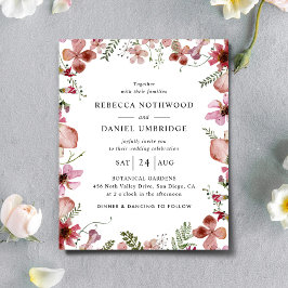 Offerte voor roze peach minimalistisch huwelijk